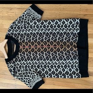 Leopard print tshirt sweater top